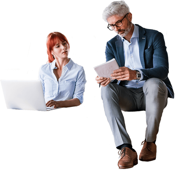 people sitting at computer